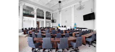 Large session hall in Lviv City Council